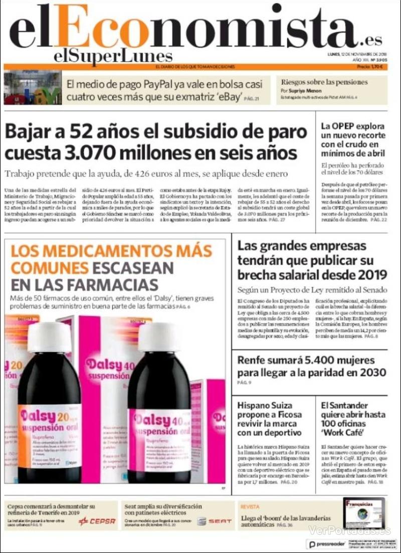 Portada Expansión 2018-11-12