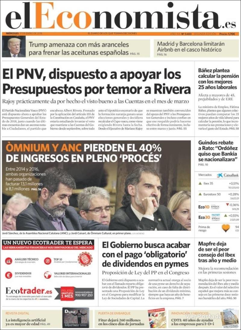 Portada Expansión 2018-01-17