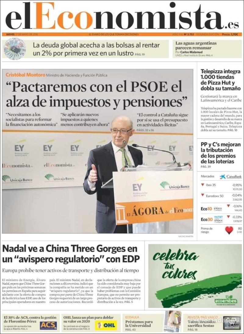 Portada Expansión 2018-05-17