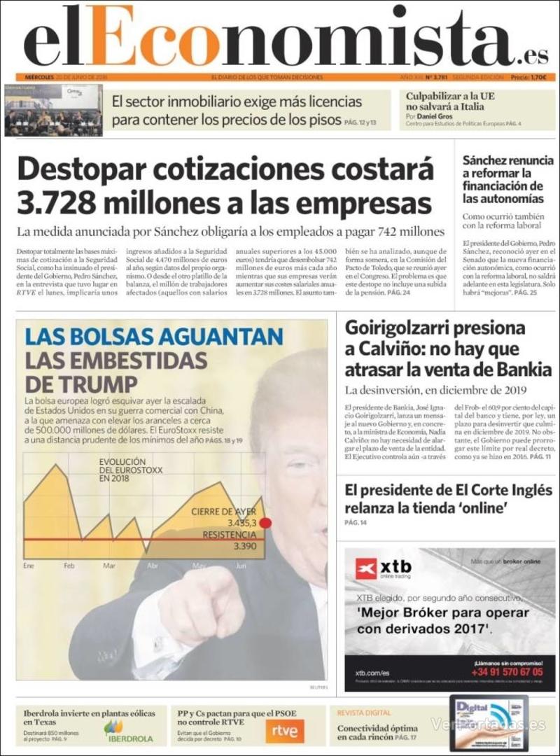 Portada Expansión 2018-06-20