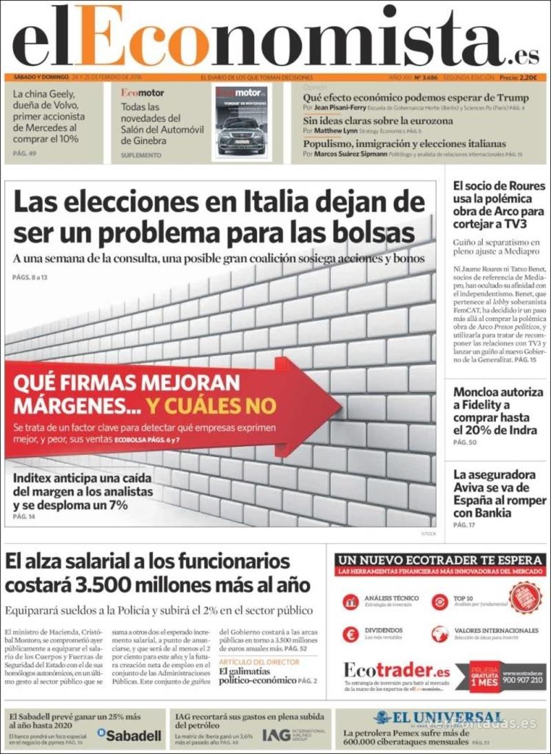 Portada Expansión 2018-02-24