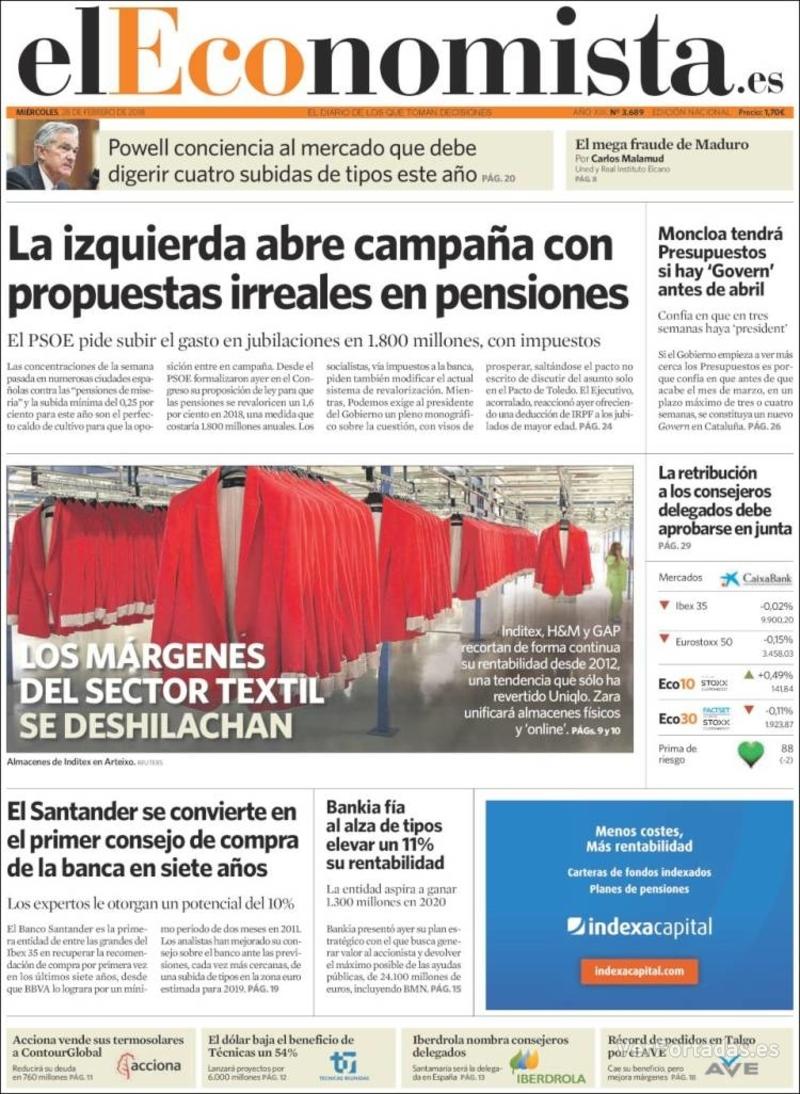 Portada Expansión 2018-02-28