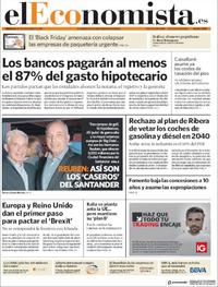 Portada El Economista 2018-11-14