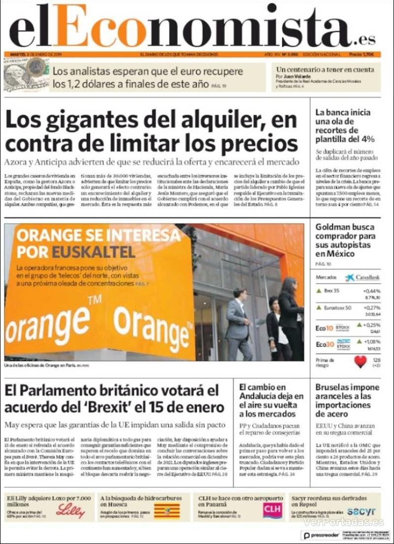 Portada Expansión 2019-01-08