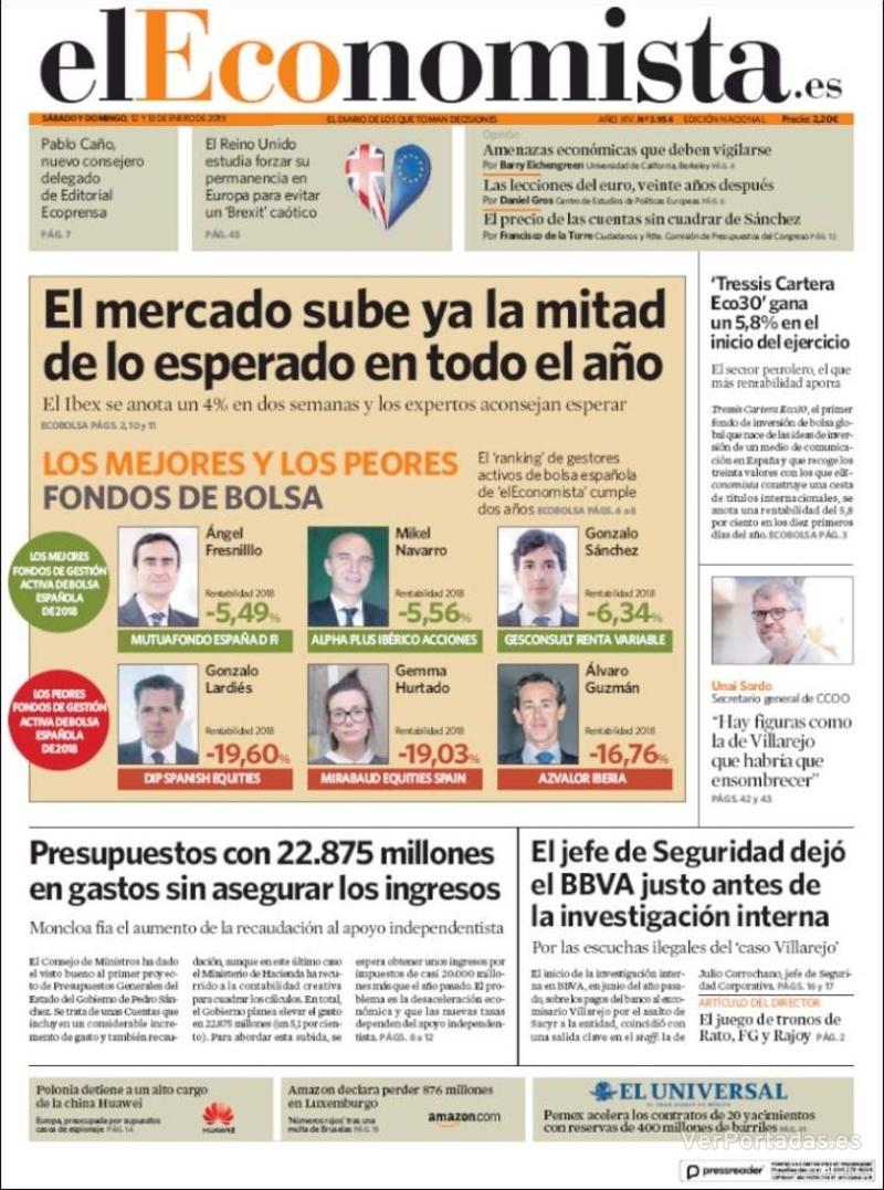 Portada Expansión 2019-01-12