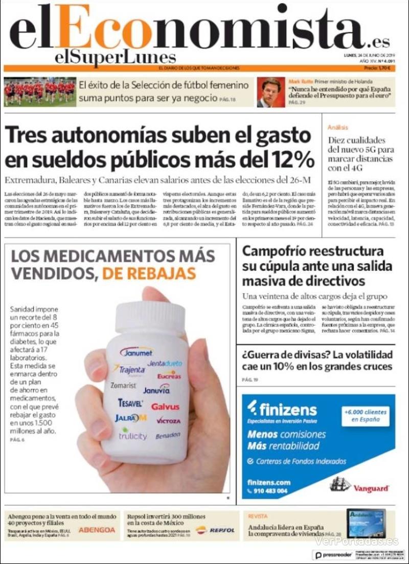 Portada Expansión 2019-06-24