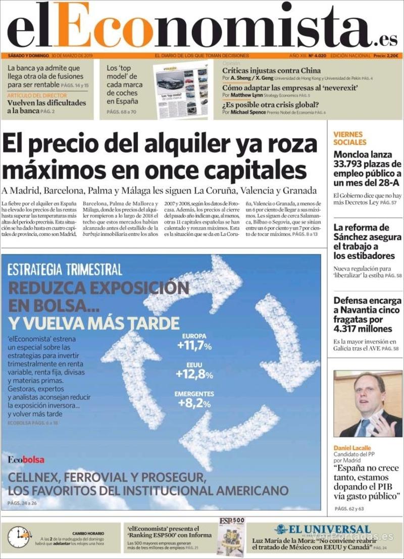 Portada Expansión 2019-03-30
