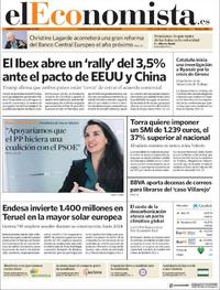 Portada El Economista 2019-12-13