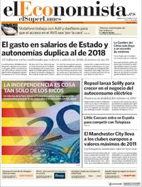 Portada El Economista 2019-12-16