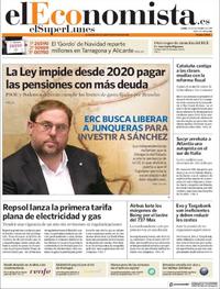 Portada El Economista 2019-12-23