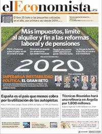 Portada El Economista 2019-12-31