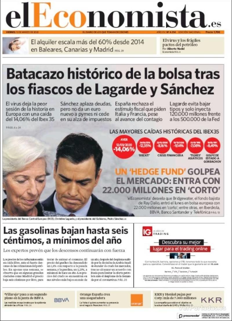 Portada Expansión 2020-03-13