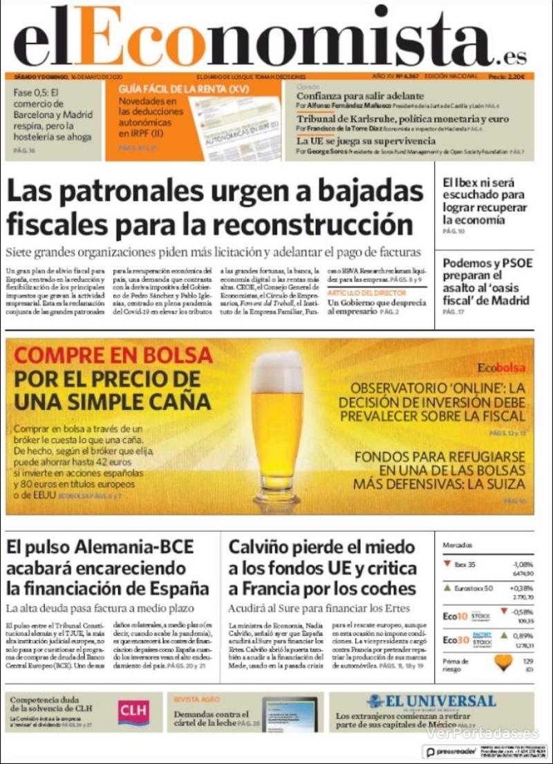 Portada Expansión 2020-05-16