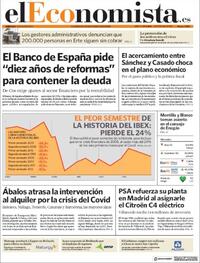 Portada El Economista 2020-07-01