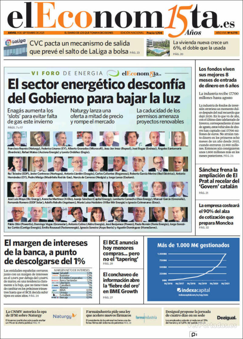 Portada El Economista 2021-09-10