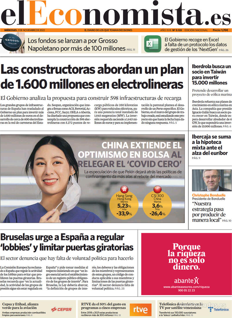 Portada El Economista 2022-11-03