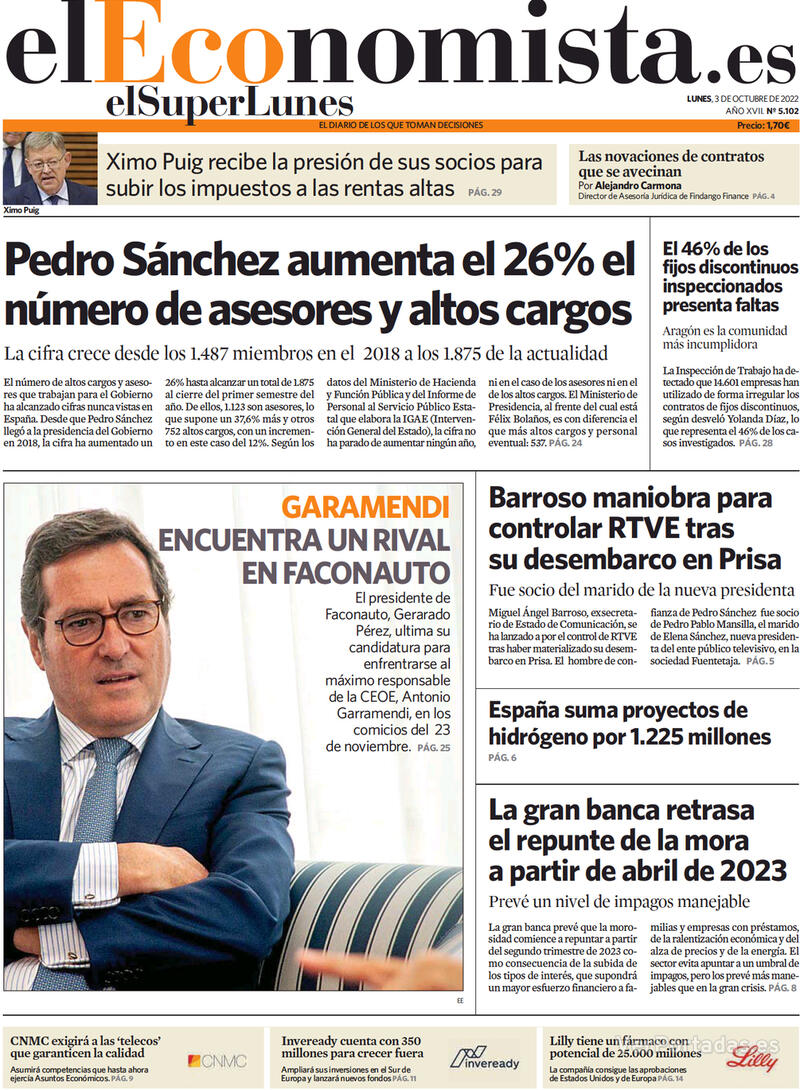 Portada El Economista 2022-10-04