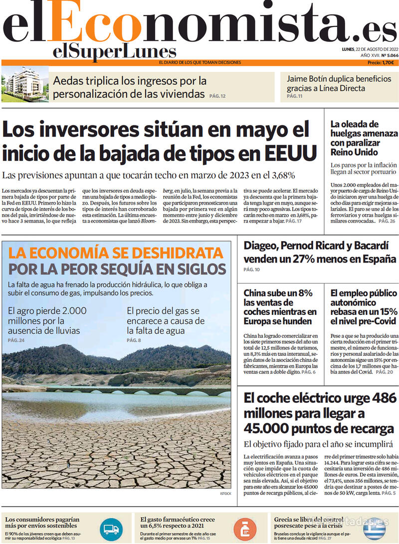 Portada El Economista 2022-08-23