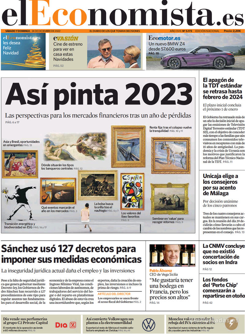 Portada El Economista 2022-12-27