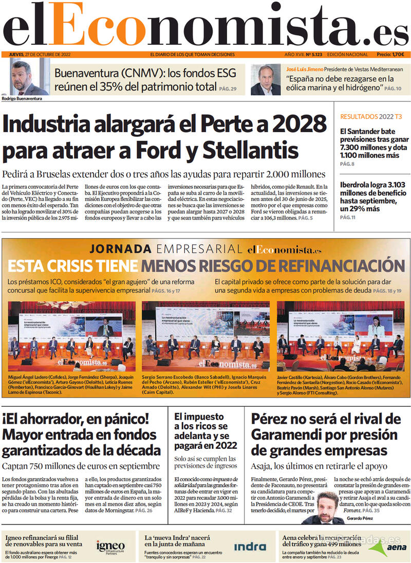 Portada El Economista 2022-10-28