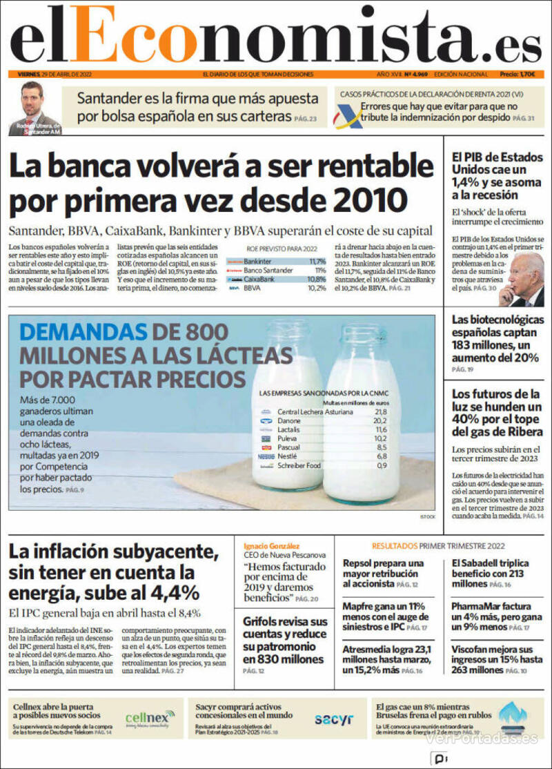 Portada El Economista 2022-04-30