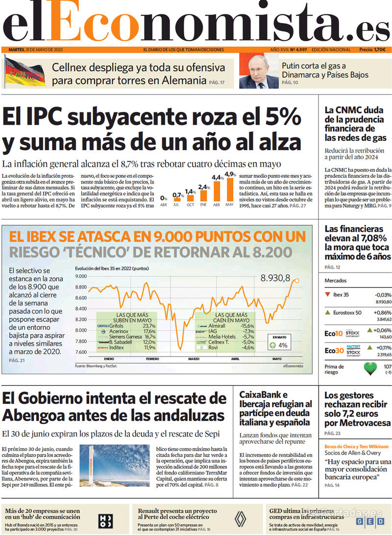 Portada El Economista 2022-06-01