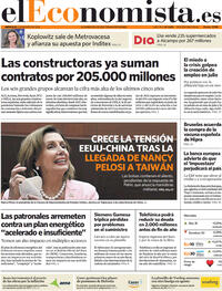 Portada El Economista 2022-08-03