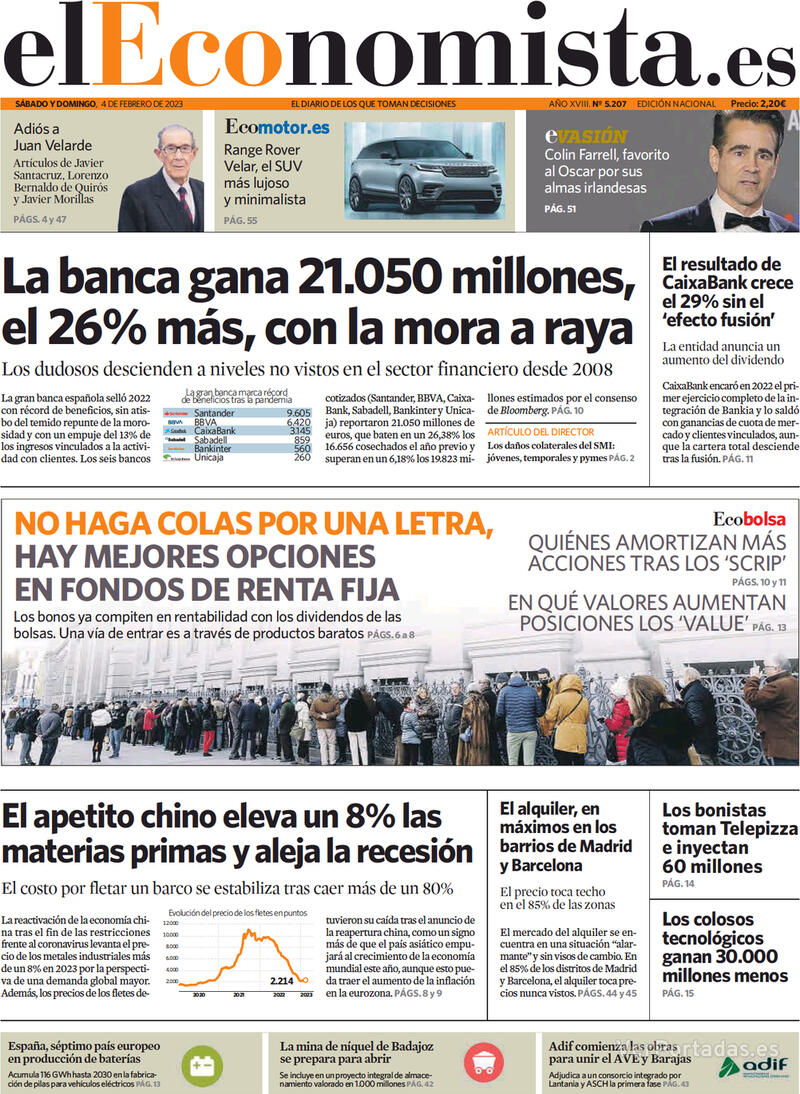 Portada El Economista 2023-02-06