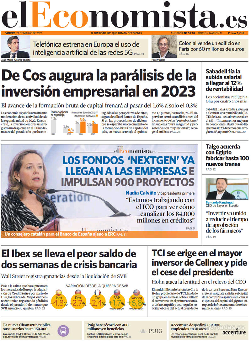 Portada El Economista 2023-03-25