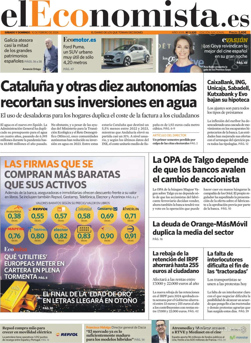 Portada El Economista 2024-02-12