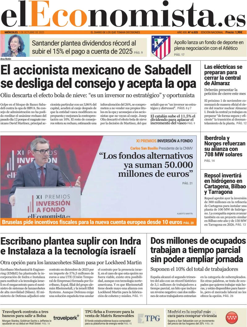 Portada Expansión 2025-10-01