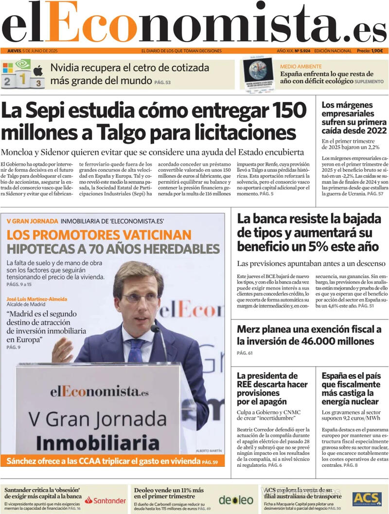 Portada Expansión 2025-06-05
