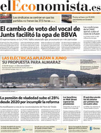Portada periódico El Economista