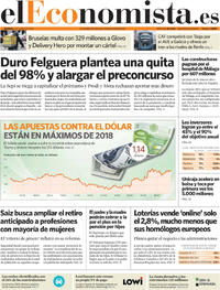 Portada periódico El Economista