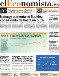 Portada periódico El Economista