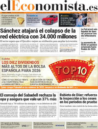 Portada El Economista 2025-09-13