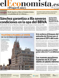 Portada periódico El Economista
