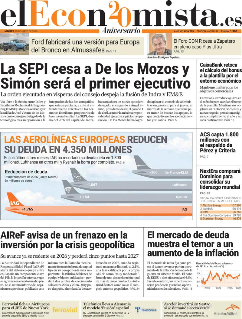Portada Expansión 2026-05-19
