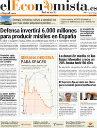 Portada periódico El Economista Portada periódico El Economista