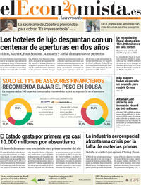 Portada periódico El Economista