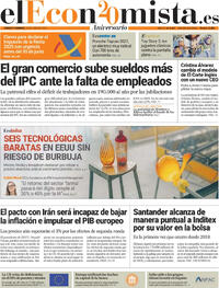 Portada periódico El Economista