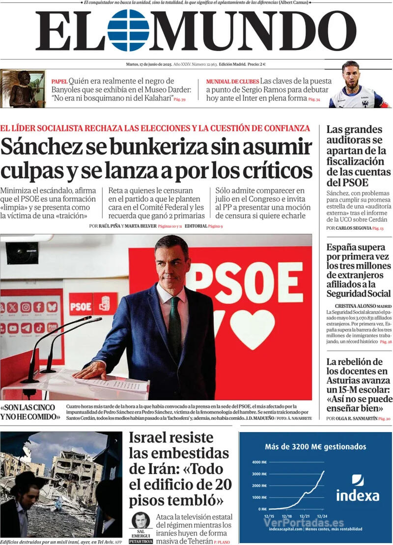 Portada La Razón 2025-06-17