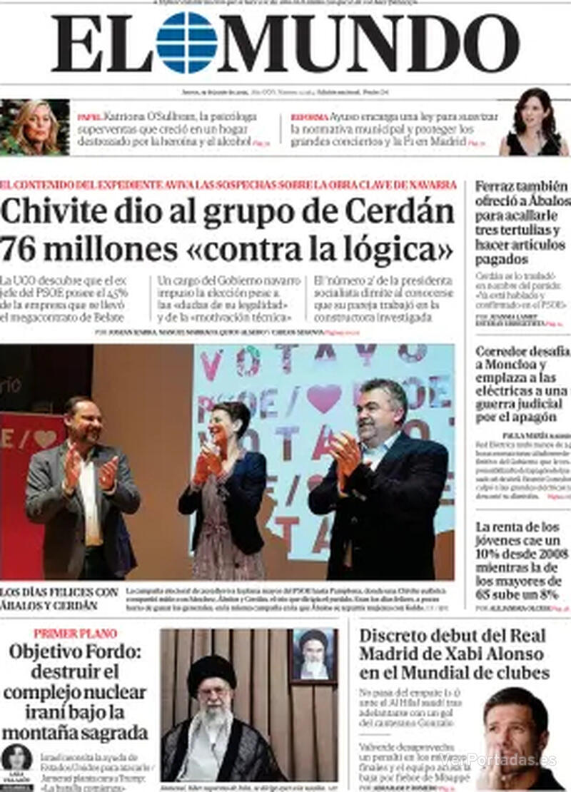 Portada La Razón 2025-06-19