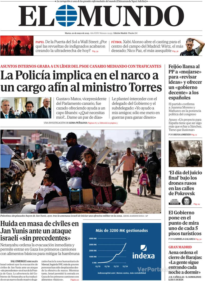 Portada La Razón 2025-05-20