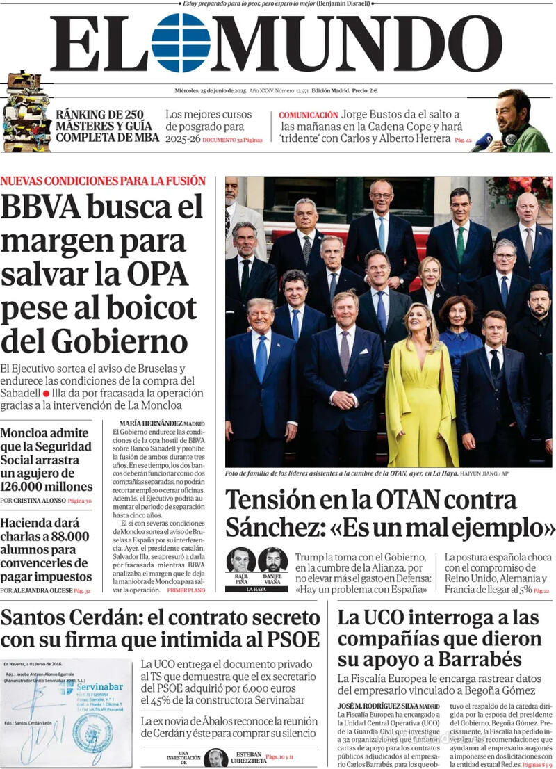 Portada La Razón 2025-06-25