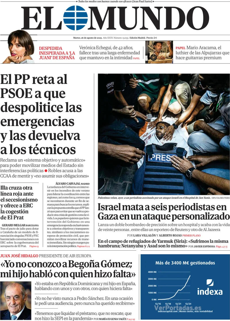 Portada La Razón 2025-08-26