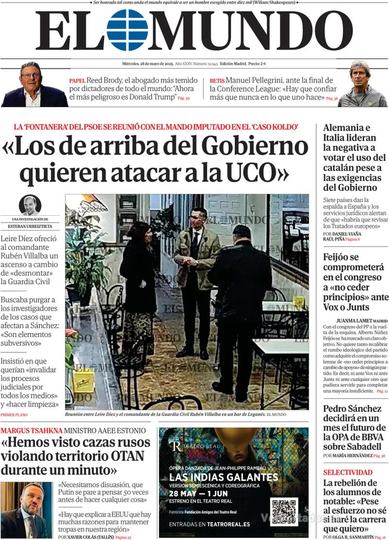 Portada La Razón 2025-05-28