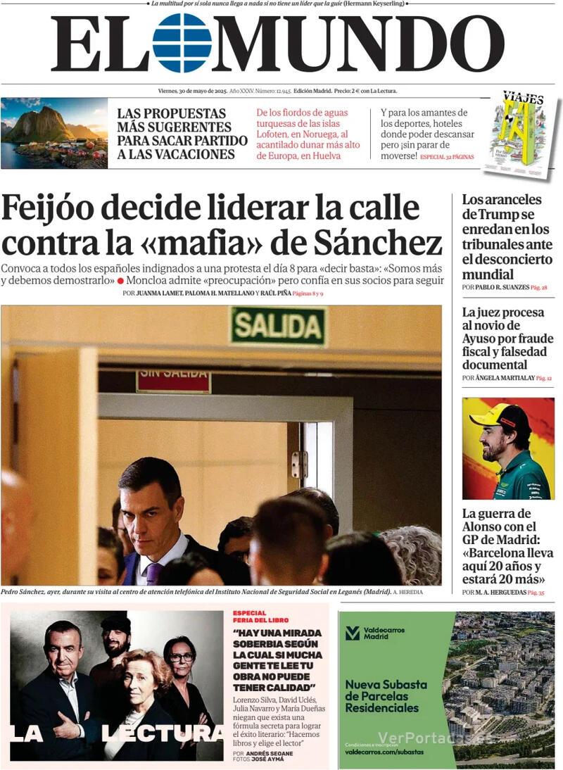 Portada La Razón 2025-05-30