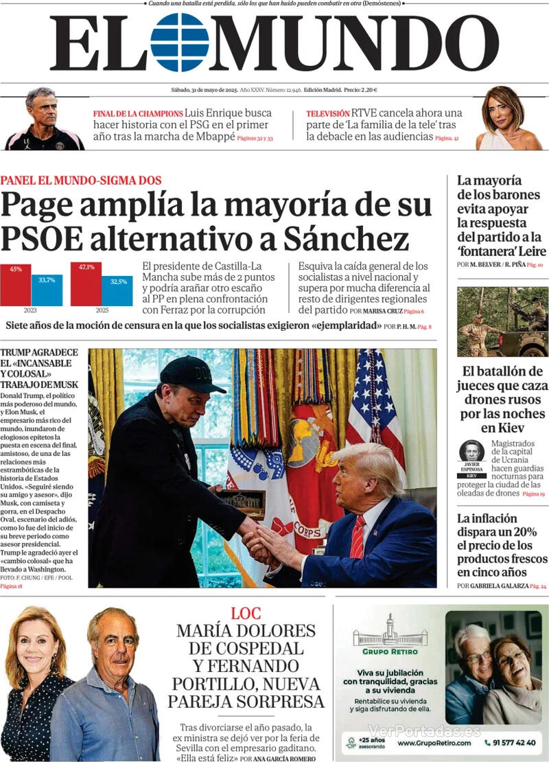 Portada La Razón 2025-05-31