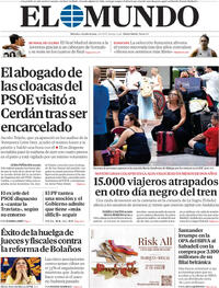 Portada periódico El Mundo